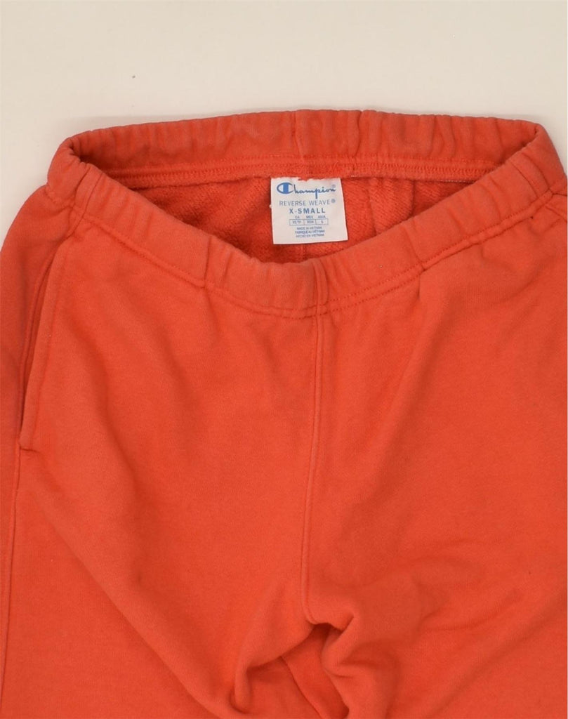 CHAMPION Mens Tracksuit Trousers Joggers XS Orange Cotton | Vintage Champion | Thrift | Second-Hand Champion | Used Clothing | Messina Hembry 