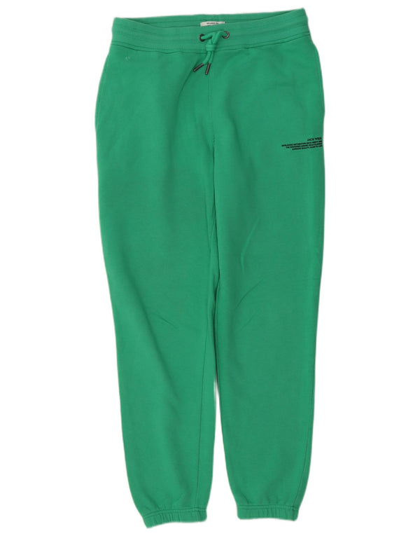 Jack Wills Mens Relaxed Fit Tracksuit Trousers Joggers Small Green Cotton