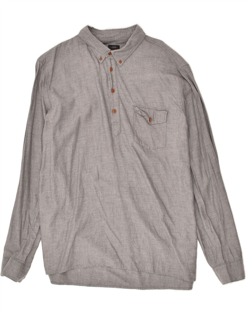 J. CREW Mens Pullover Shirt XL Grey Cotton | Vintage J. Crew | Thrift | Second-Hand J. Crew | Used Clothing | Messina Hembry 