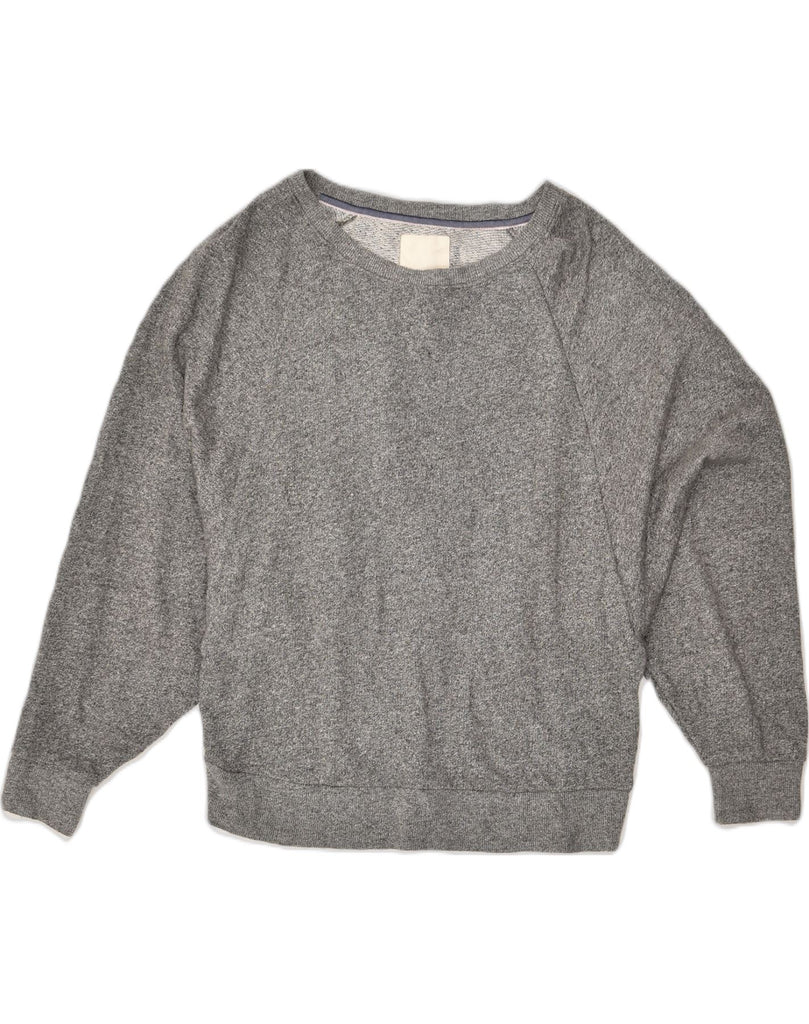 VINTAGE Womens Sweatshirt Jumper UK 10 Small Grey Flecked | Vintage Vintage | Thrift | Second-Hand Vintage | Used Clothing | Messina Hembry 