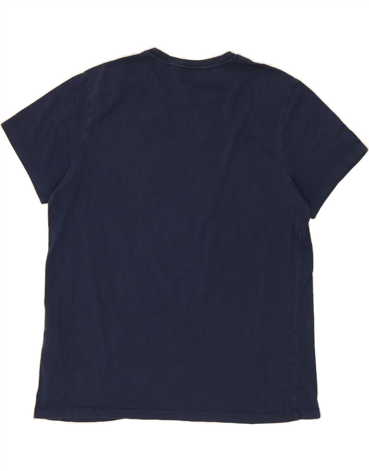 LEVI'S Mens Slim T-Shirt Top XL Navy Blue Cotton Vintage Levi's and Second-Hand Levi's from Messina Hembry 
