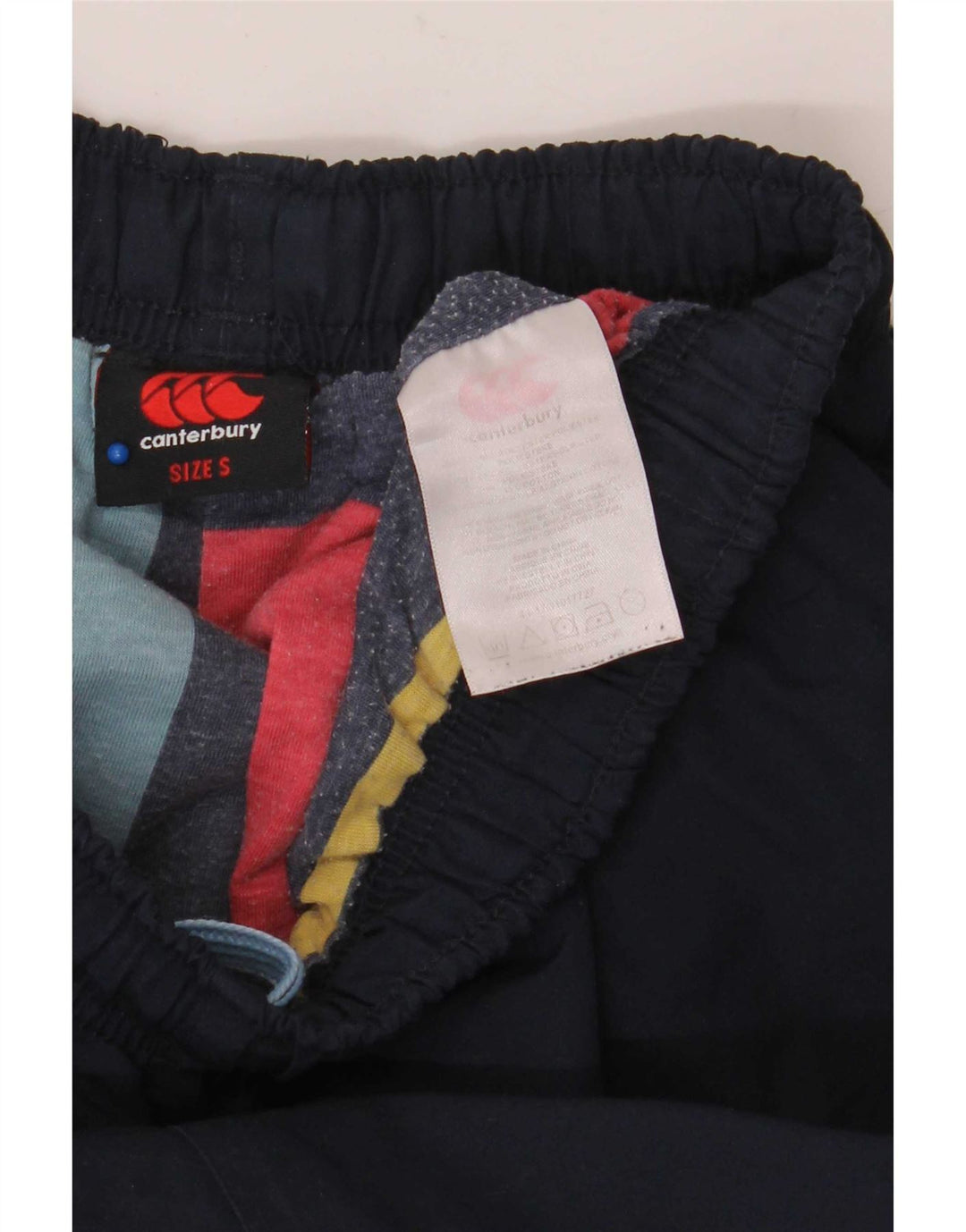 Canterbury Mens Graphic Tracksuit Trousers Joggers Small Navy Blue