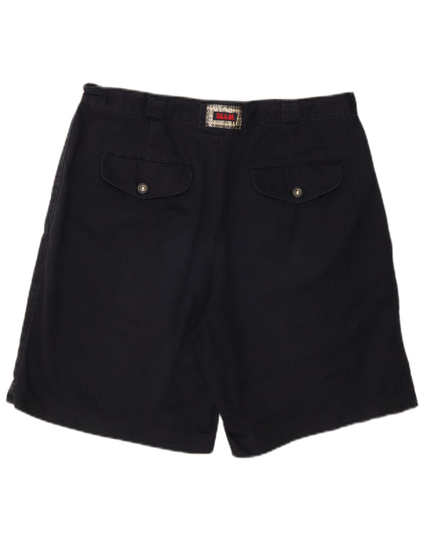 Slam Mens Chino Shorts IT 50 Large W34 Navy Blue Cotton
