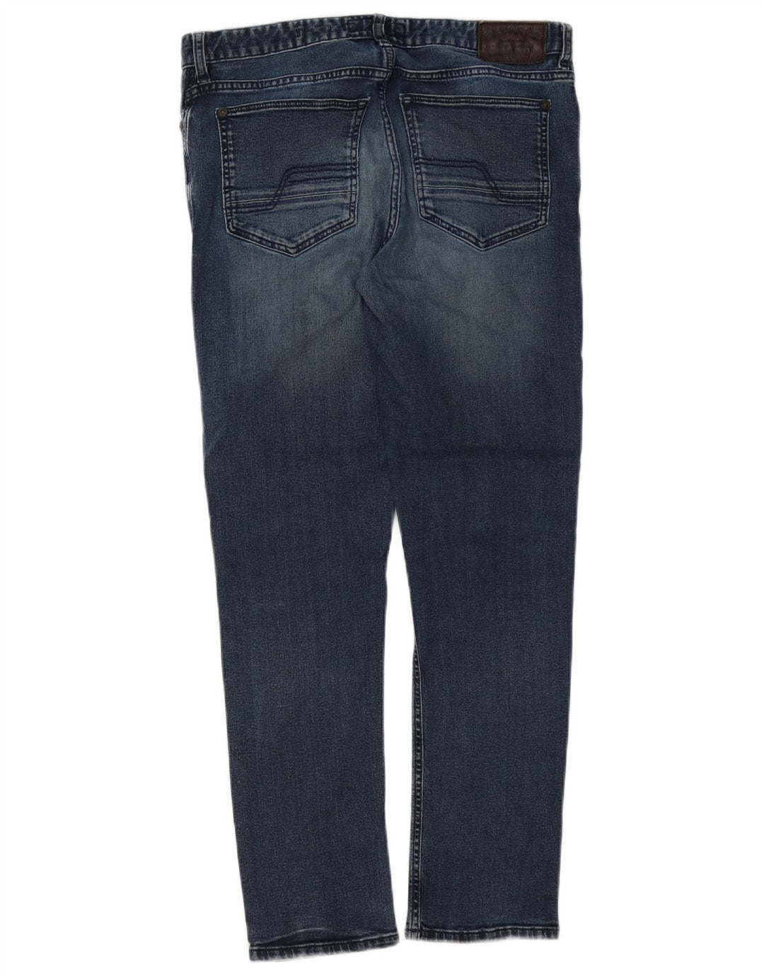 Fat Face Mens Straight Slim Jeans W32 L28 Blue Cotton