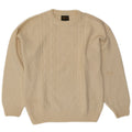 Vintage Mens Crew Neck Jumper Sweater Large Off White Argyle/Diamond Wool