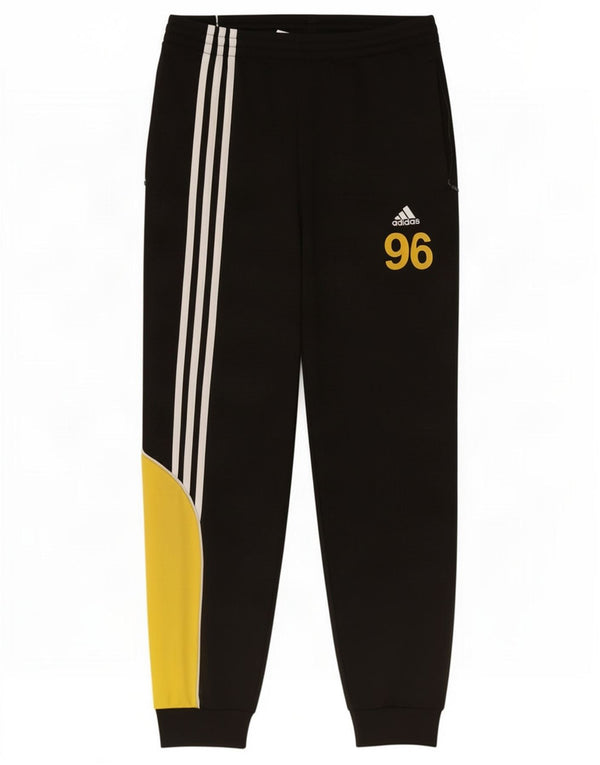 Adidas Mens Tracksuit Trousers Joggers UK 36/38 Small Black Colourblock