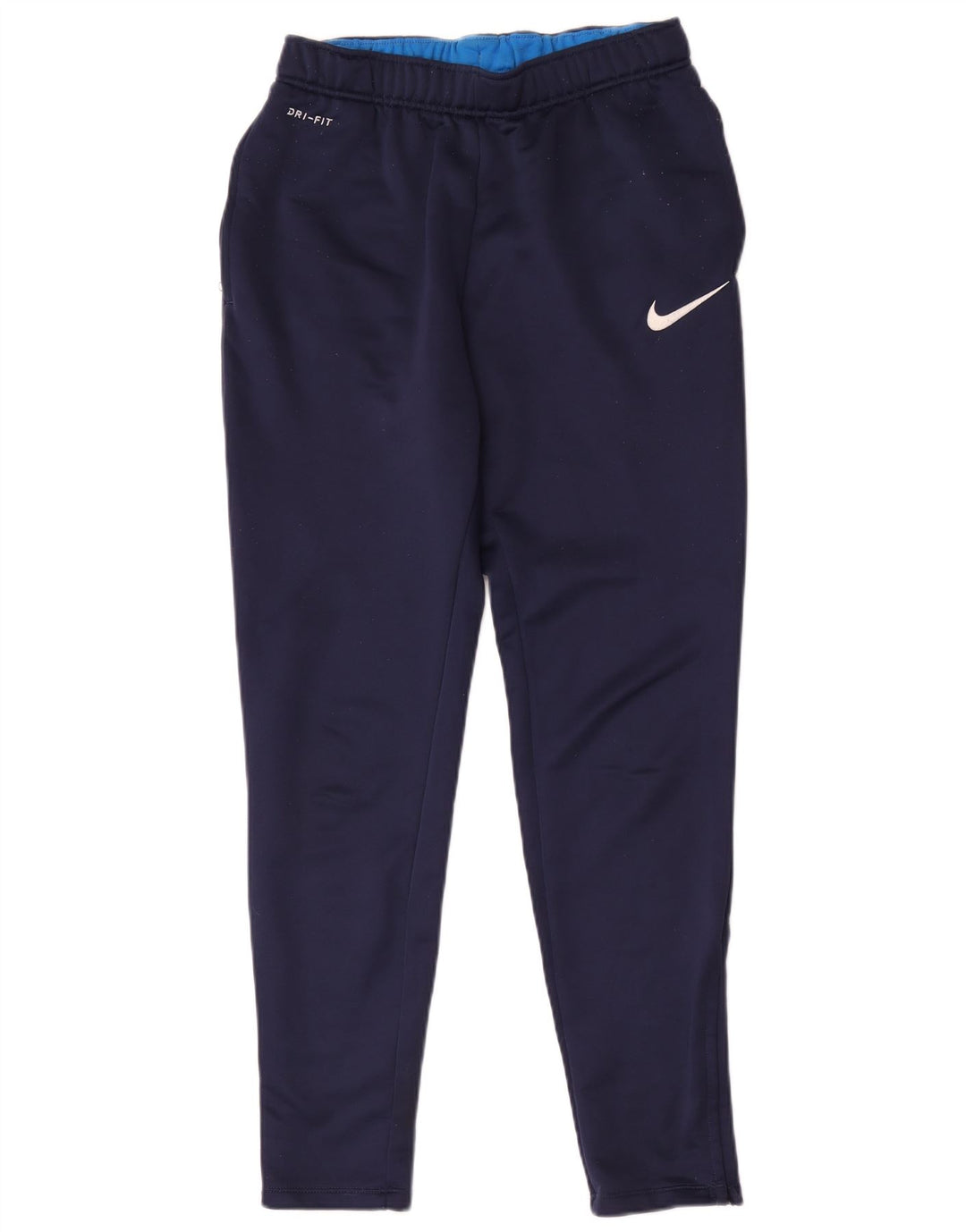 Nike Mens Dri Fit Tracksuit Trousers Medium Navy Blue Polyester