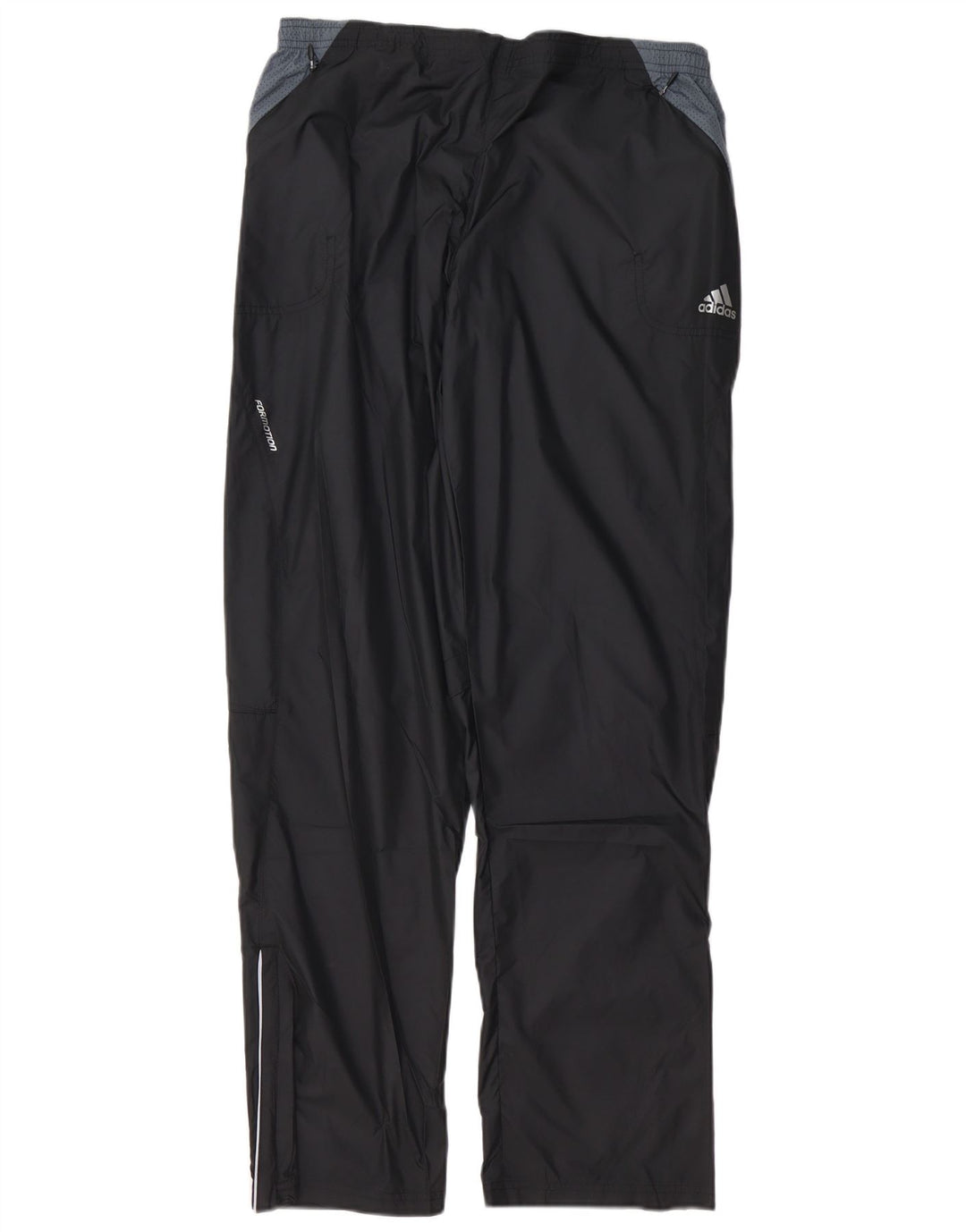 ADIDAS Mens Tracksuit Trousers Large  Black Colourblock Polyester