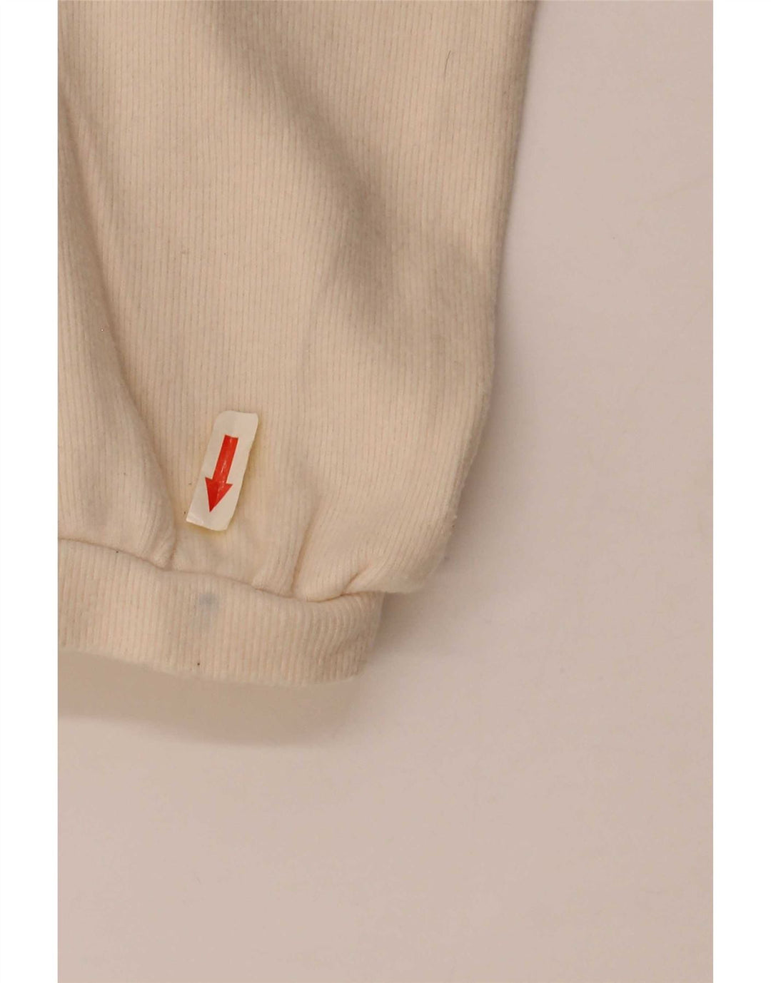 Zara Womens Crop Blouse Top UK 10 Small Beige Cotton