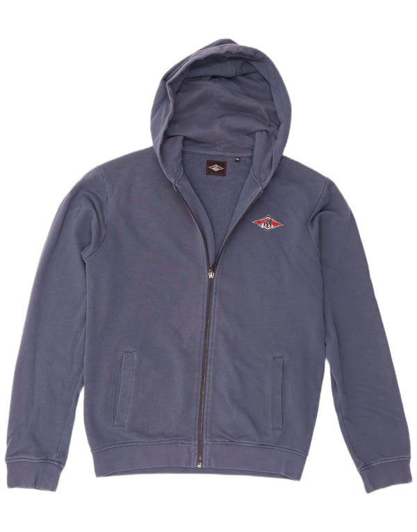 Bear Boys Graphic Zip Hoodie Sweater 13-14 Years Blue Cotton