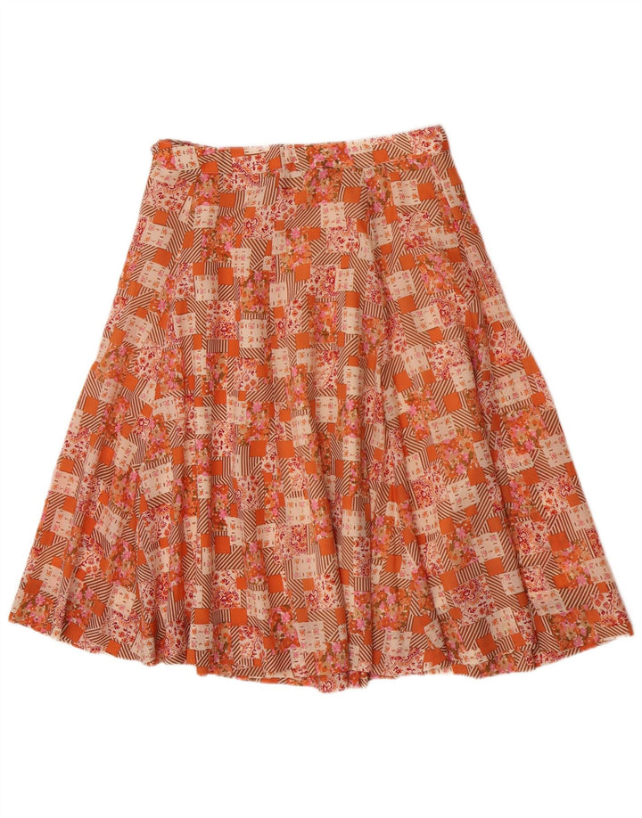 Vintage Womens A-Line Skirt W28 Medium Multicoloured Patchwork