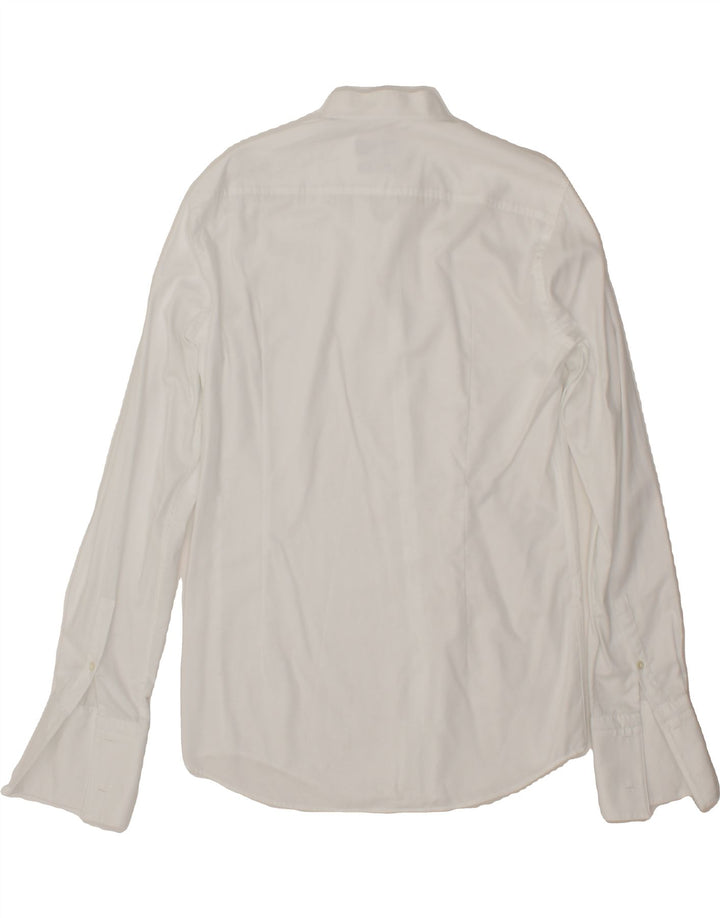 HUGO BOSS Mens Formal Shirt Size 39 Medium White Cotton Vintage Hugo Boss and Second-Hand Hugo Boss from Messina Hembry 