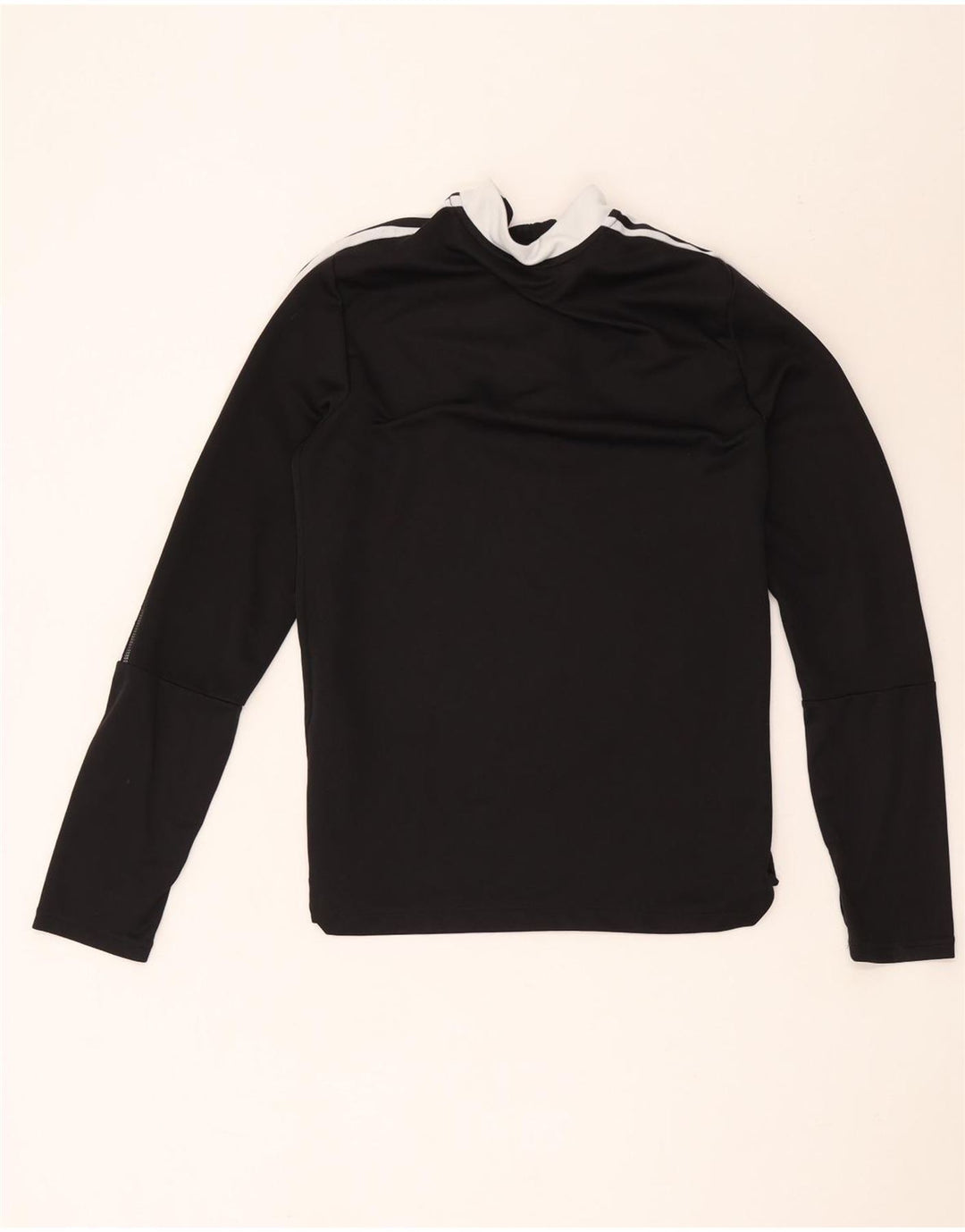 Adidas Boys Aeroready Zip Neck Pullover Tracksuit Top 13-14 Years Black