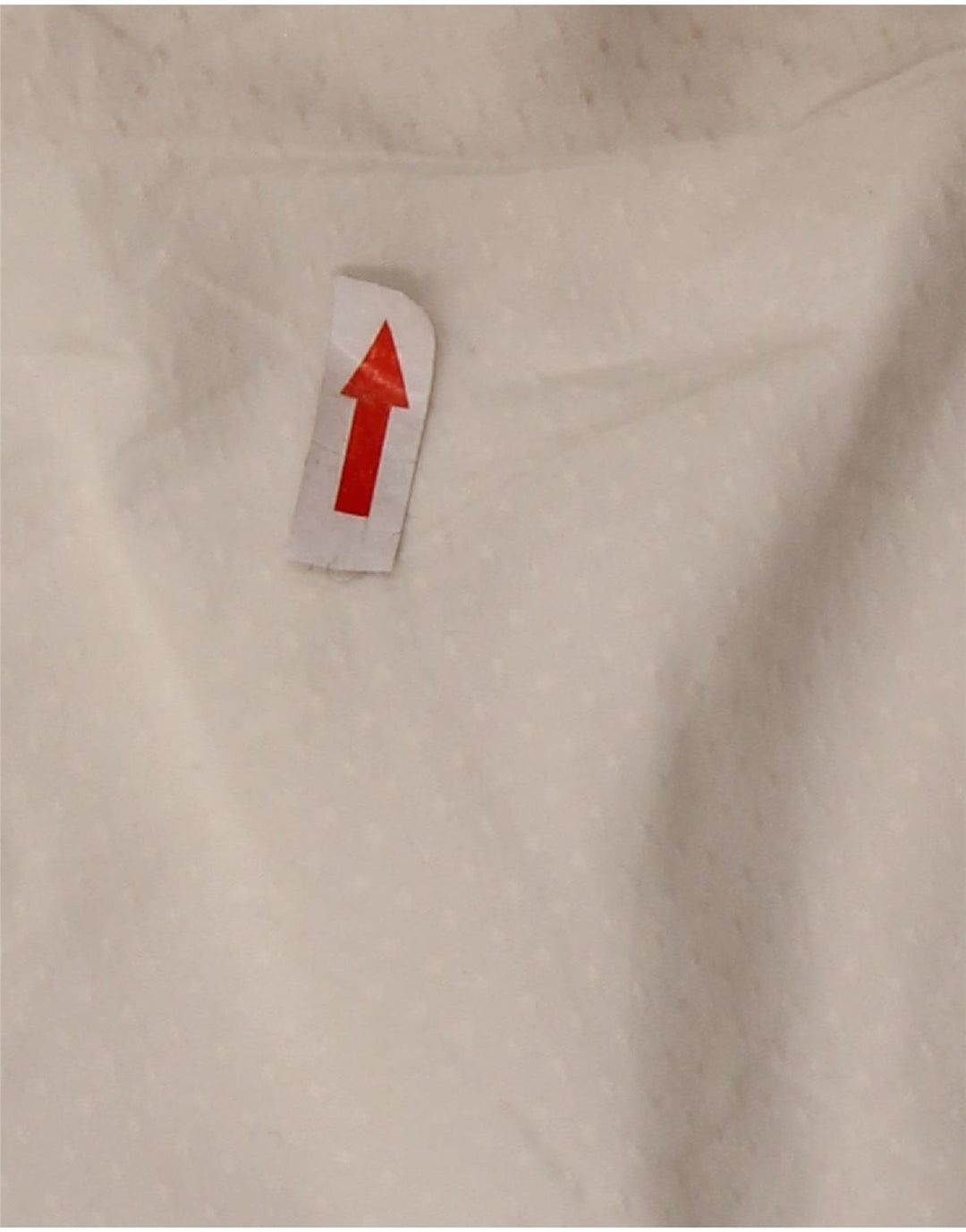 EDDIE BAUER Womens Shirt Blouse UK 10 Small White Spotted Nylon