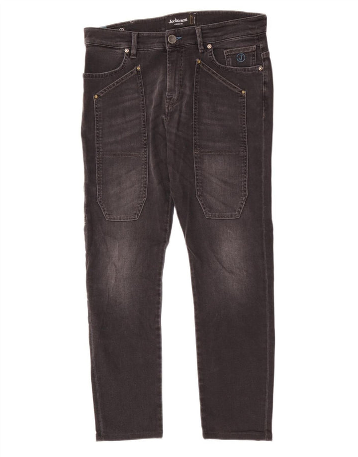 Jeckerson Mens Slim Jeans W32 L28 Black