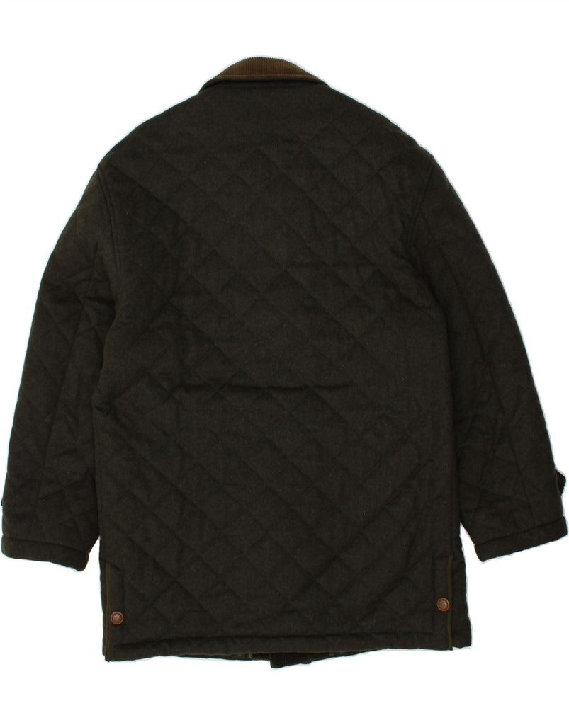 STEINBOCK Mens Overcoat IT 48 Medium Black Wool | Vintage Steinbock | Thrift | Second-Hand Steinbock | Used Clothing | Messina Hembry 