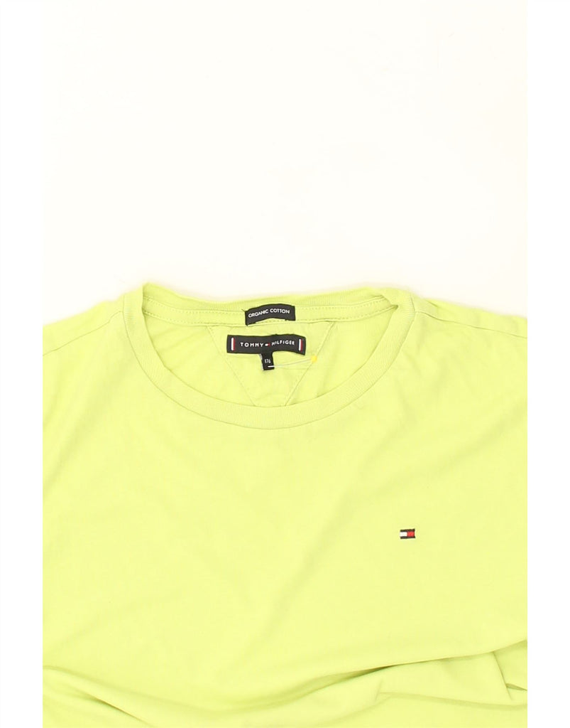 TOMMY HILFIGER Boys T-Shirt Top 15-16 Years Yellow Cotton | Vintage Tommy Hilfiger | Thrift | Second-Hand Tommy Hilfiger | Used Clothing | Messina Hembry 