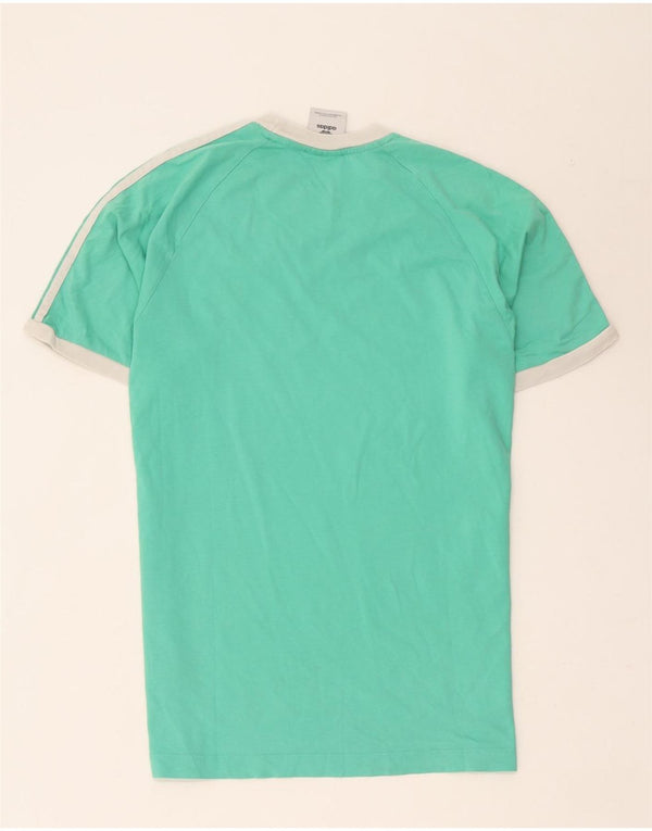 Adidas Mens T-Shirt Top Medium Green Cotton