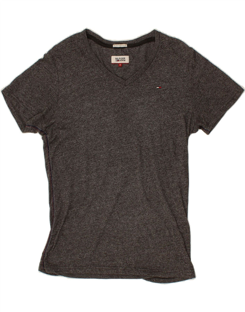 TOMMY HILFIGER Mens T-Shirt Top Small Grey Flecked | Vintage Tommy Hilfiger | Thrift | Second-Hand Tommy Hilfiger | Used Clothing | Messina Hembry 