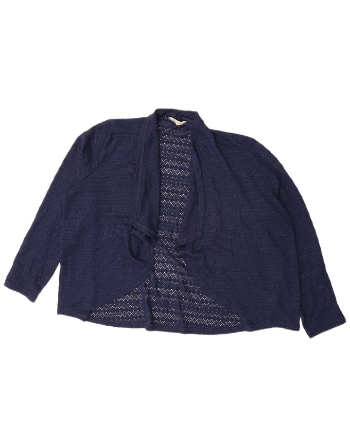 Oasis Womens Oversized Cardigan Top UK 18 XL Navy Blue Polyester