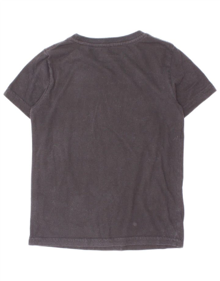 Champion Boys Graphic T-Shirt Top 4-5 Years Black Cotton
