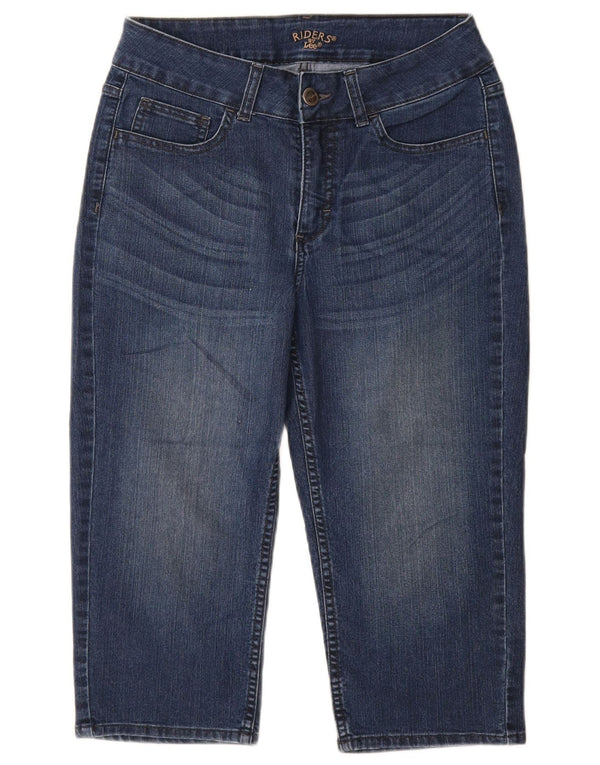 LEE Womens Riders Loose Fit Capri Jeans US 8 Medium W28 L18 Blue Cotton