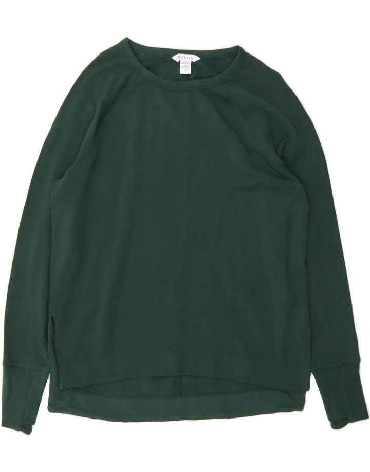 ATHLETA Womens Sweatshirt Jumper UK 10 Small Green Vintage Athleta and Second-Hand Athleta from Messina Hembry 