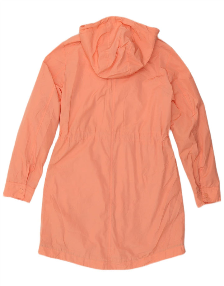 Marks & Spencer Womens Hooded Raincoat UK 8 Small  Orange Polyester