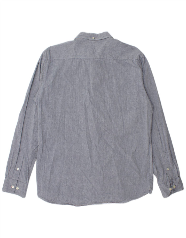 French Connection Mens Shirt Large Blue Cotton