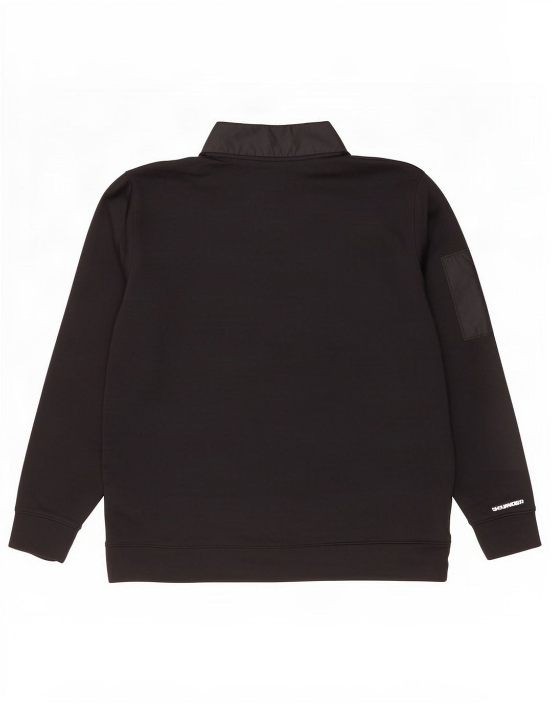 Under Armour Mens Zip Neck Sweatshirt Jumper XL Black Polyester