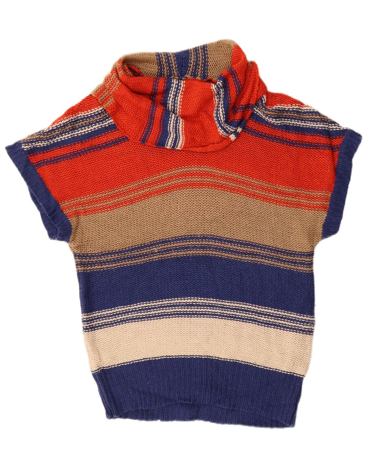 Oasis Womens Oversized Shawl Neck Jumper Sweater UK 10 Small Multicoloured
