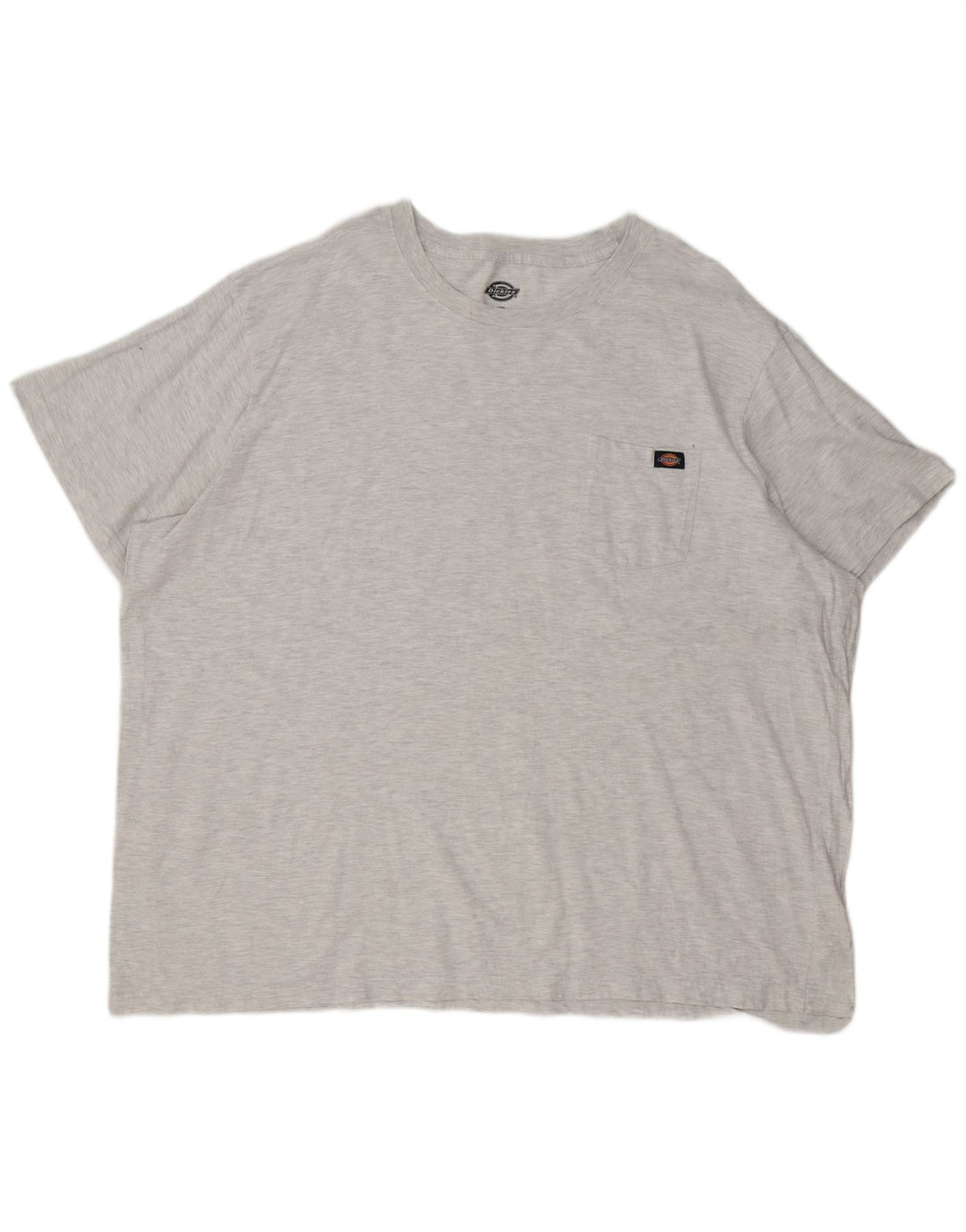 Dickies Mens T-Shirt Top 4XL Grey Flecked Cotton