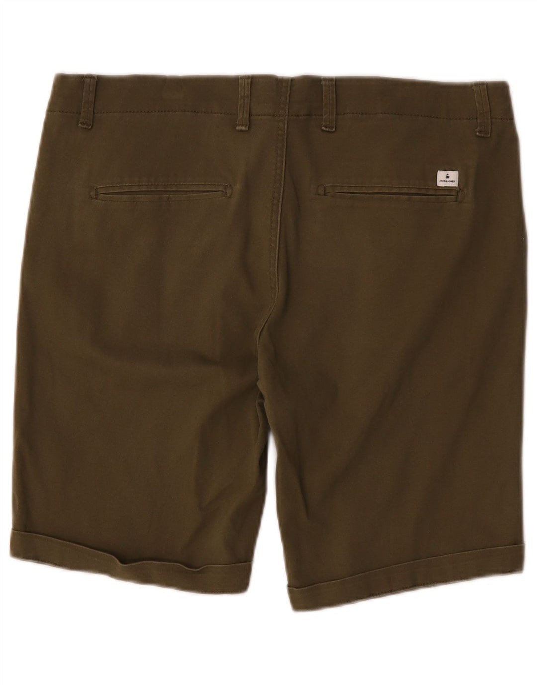 Jack & Jones Mens Chino Shorts Large W36 Khaki Cotton