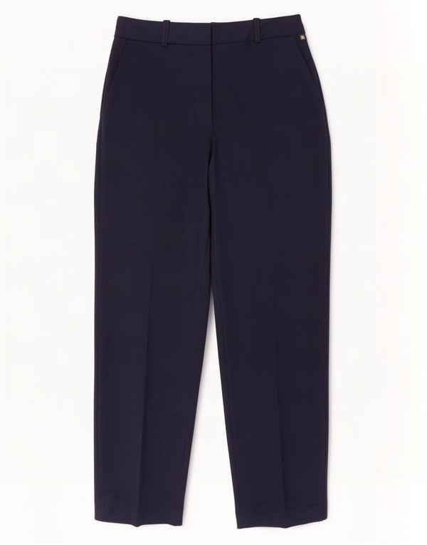 Tommy Hilfiger Womens High Waist Chino Trousers UK 8 Small W28 L28 Navy Blu