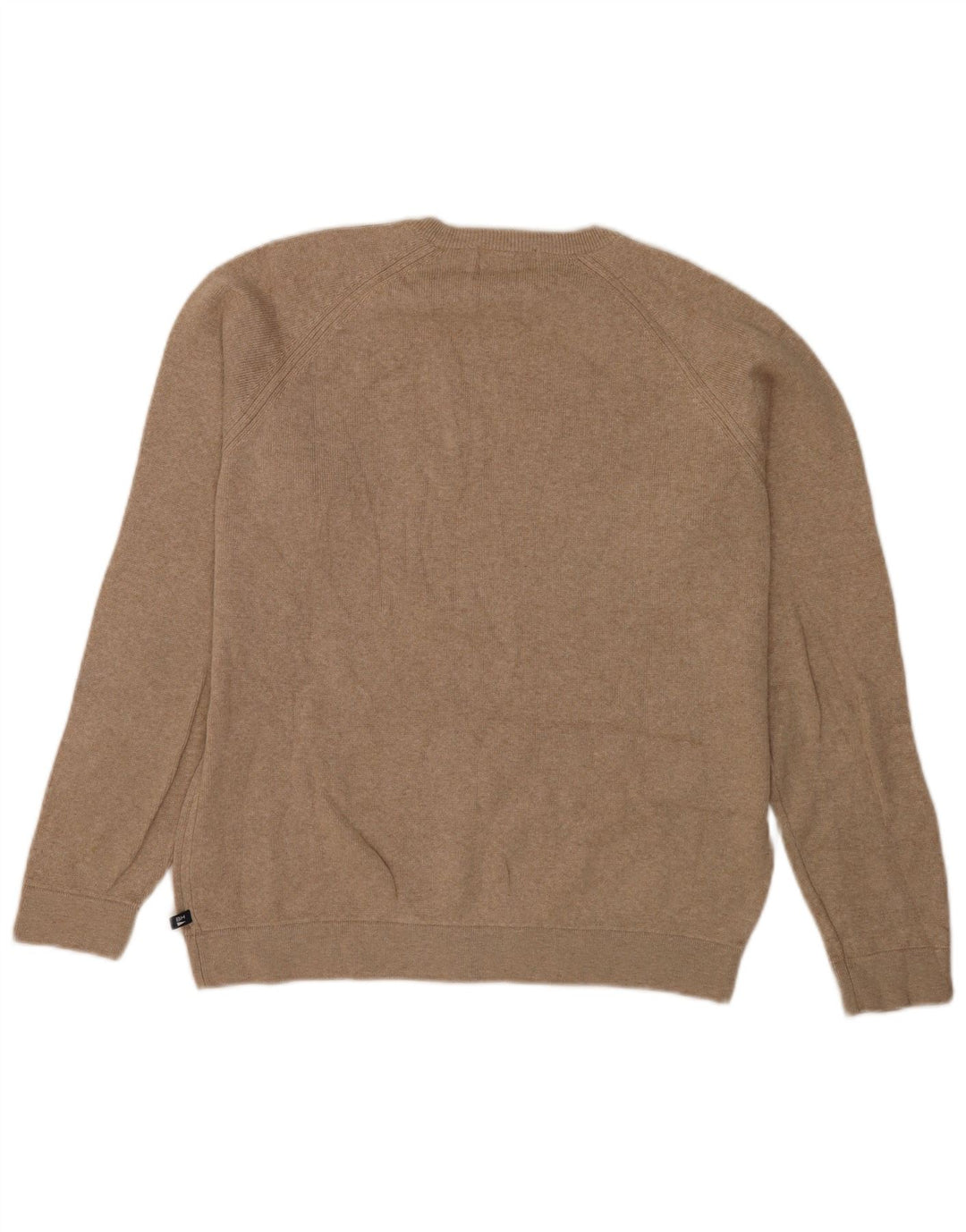 Marks & Spencer Mens Blue Harbour Crew Neck Jumper Sweater Medium Beige
