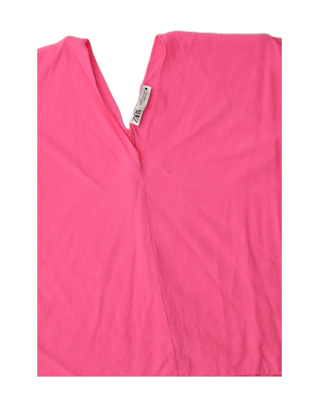 ZARA Womens Oversized Blouse Top UK 14 Medium Pink Viscose Vintage Zara and Second-Hand Zara from Messina Hembry 