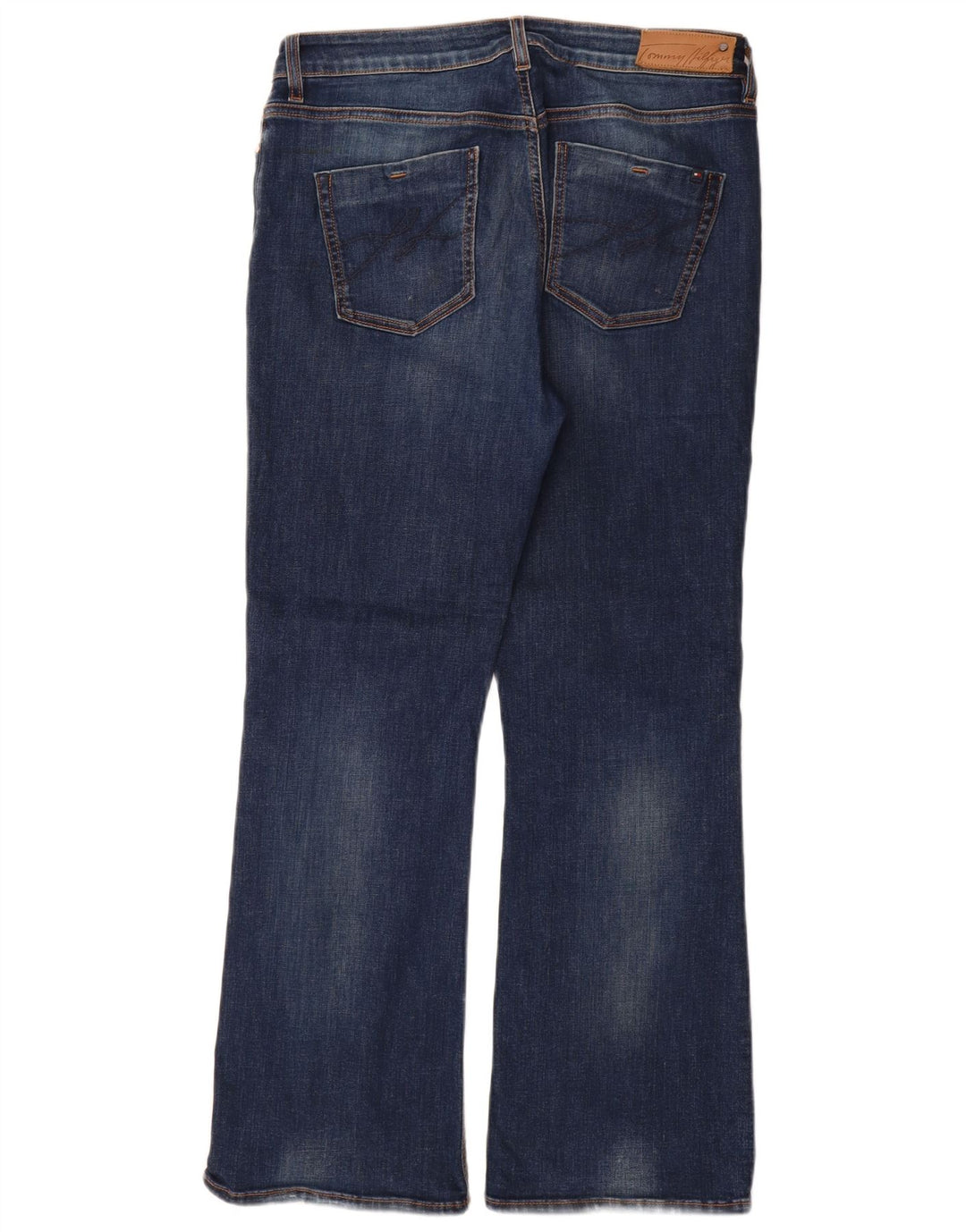 Tommy Hilfiger Womens Bootcut Jeans W32 L30 Navy Blue Cotton