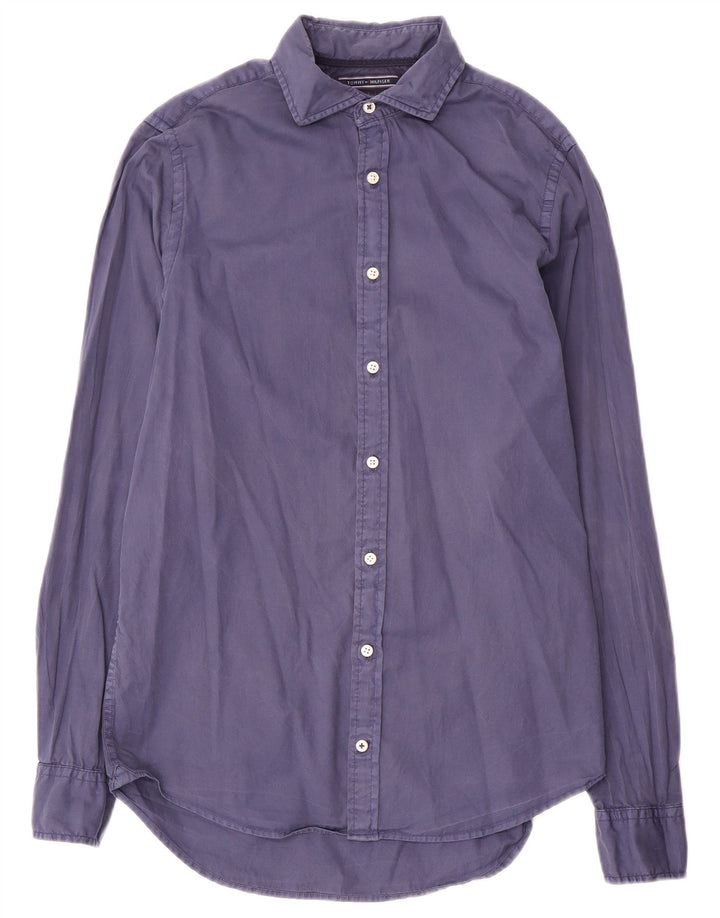 Tommy Hilfiger Mens Slim Fit Shirt Small Blue
