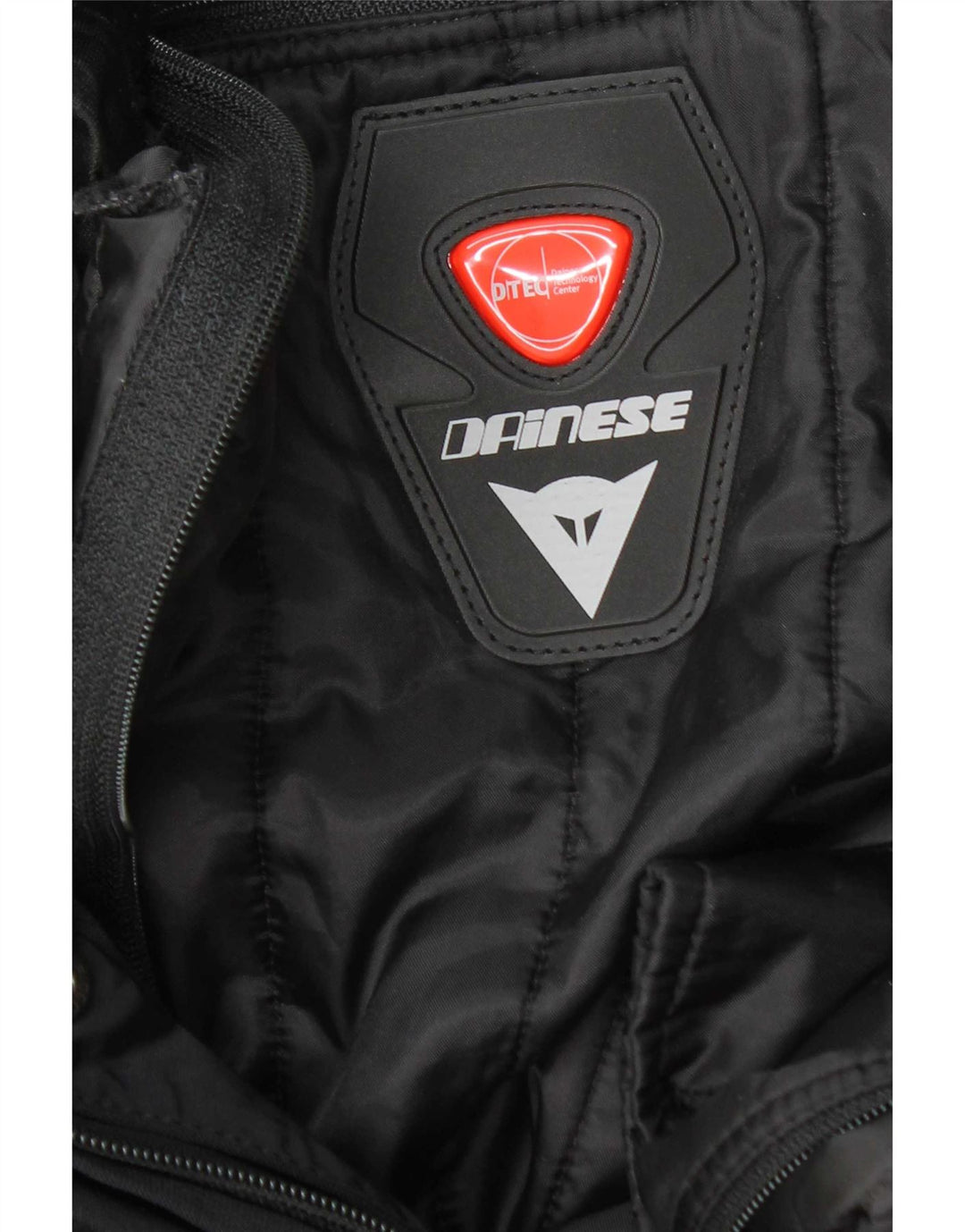 Dainese Womens Crop Graphic Racer Jacket UK 12 Medium Black Colourblock