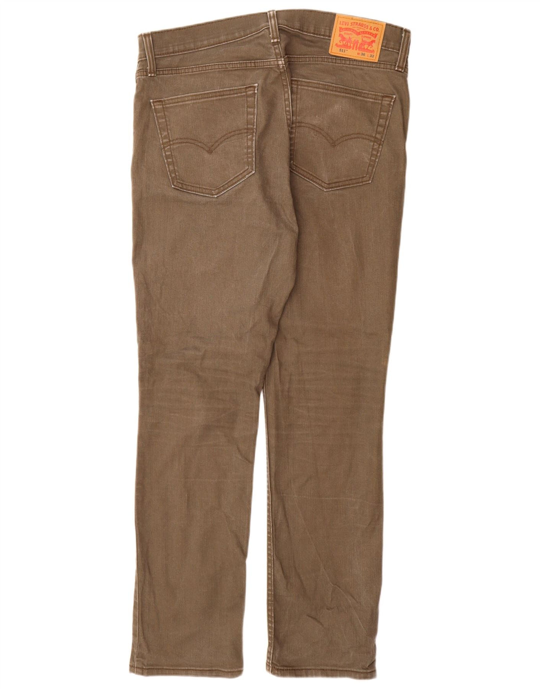 Levi's Mens 511 Slim Jeans W36 L32 Grey Cotton