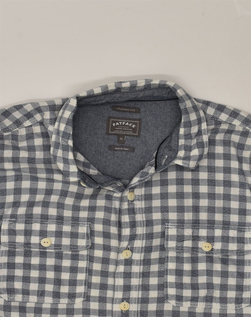 FAT FACE Mens Classic Fit Shirt Medium Grey Gingham Cotton | Vintage Fat Face | Thrift | Second-Hand Fat Face | Used Clothing | Messina Hembry 