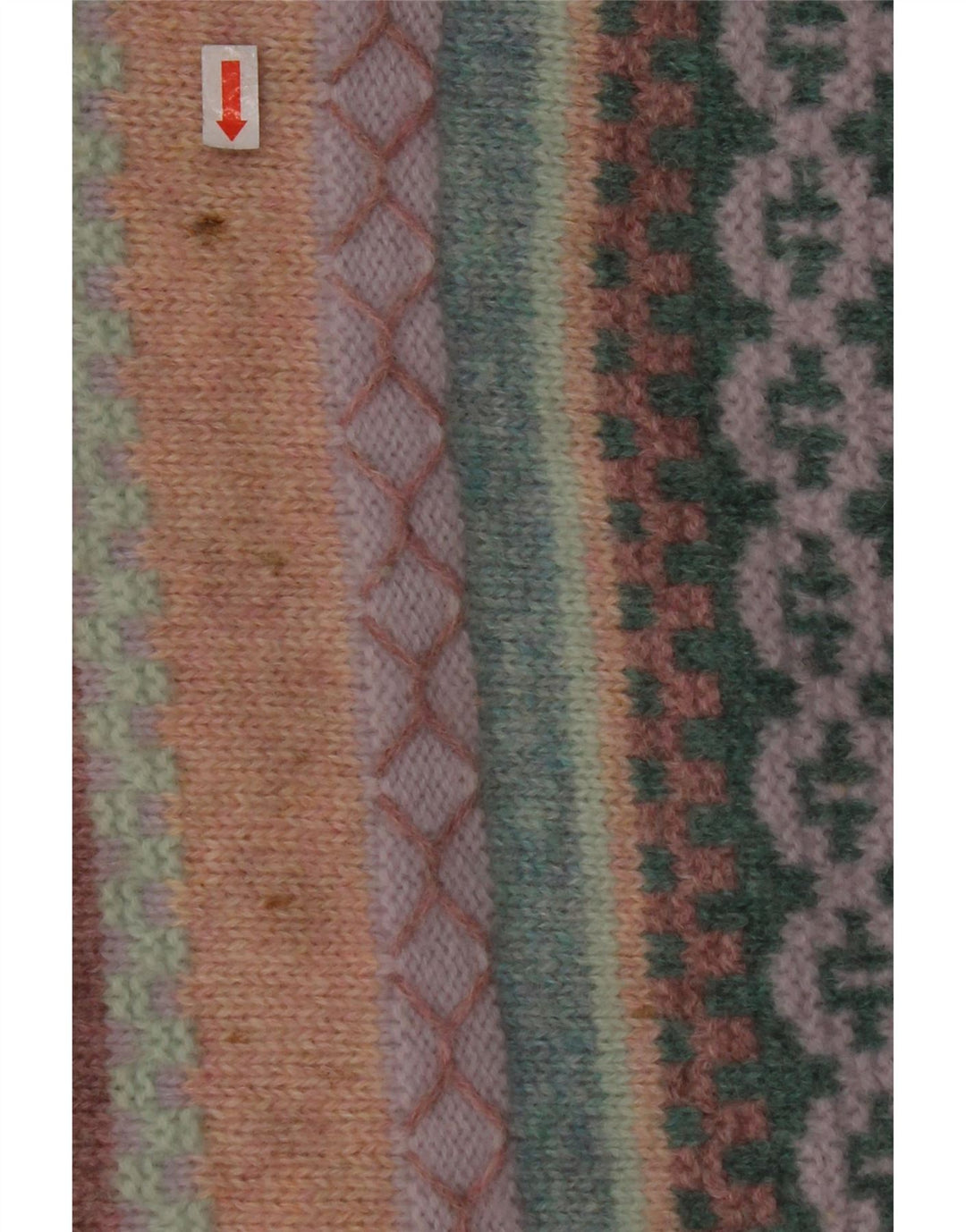 BENETTON Womens Crew Neck Jumper Sweater UK 16 Large Multicoloured Striped