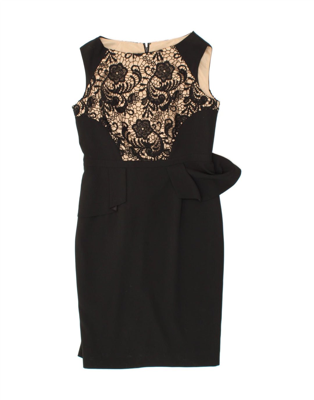 COAST Womens Sleeveless Sheath Dress UK 12 Medium  Black Floral Polyester Vintage Coast and Second-Hand Coast from Messina Hembry 
