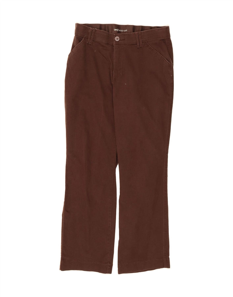 LEE Womens Straight Casual Trousers W32 L29 Brown Vintage Lee and Second-Hand Lee from Messina Hembry 