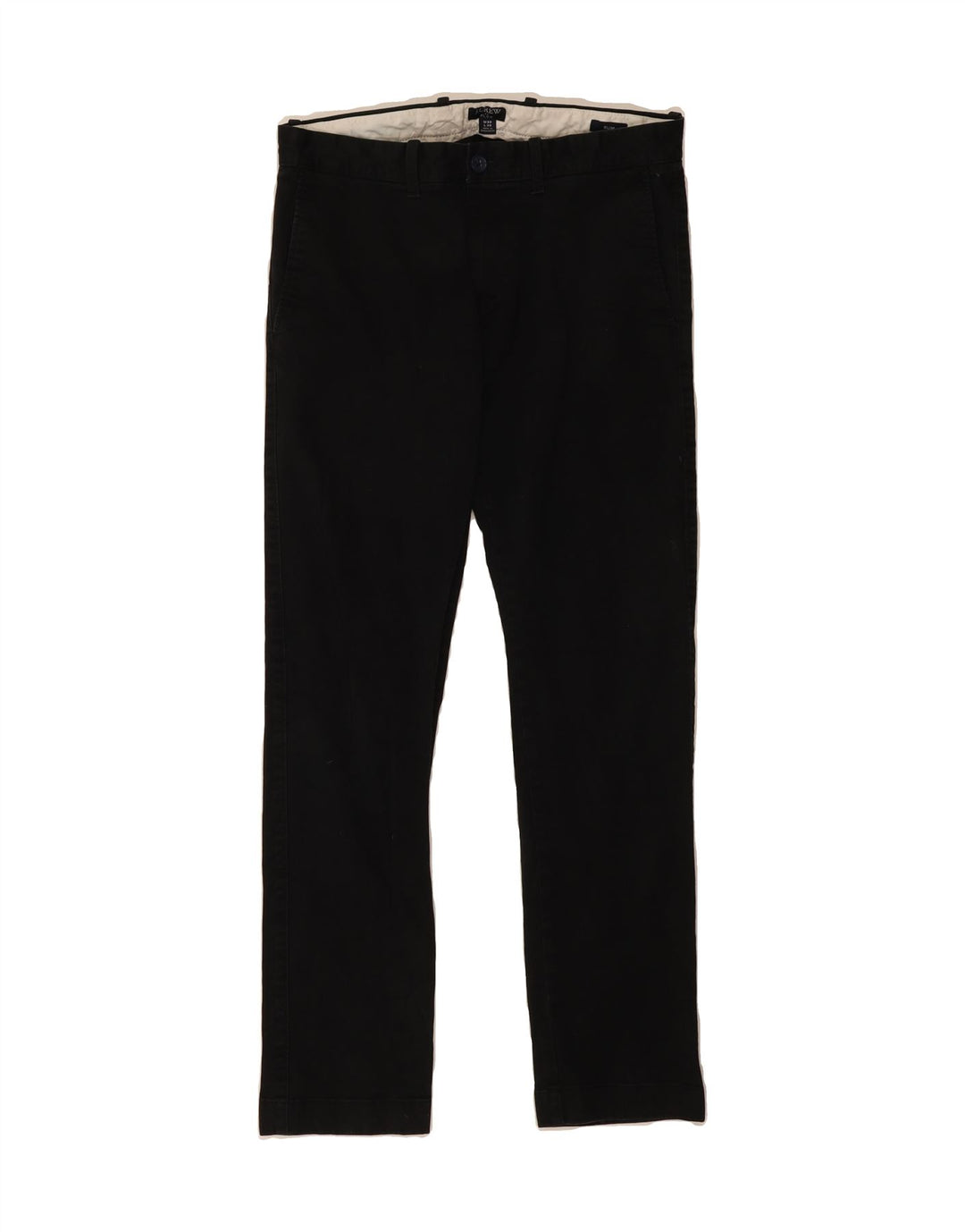 J. CREW Womens Flex Slim Chino Trousers W30 L30 Black Cotton Vintage J. Crew and Second-Hand J. Crew from Messina Hembry 