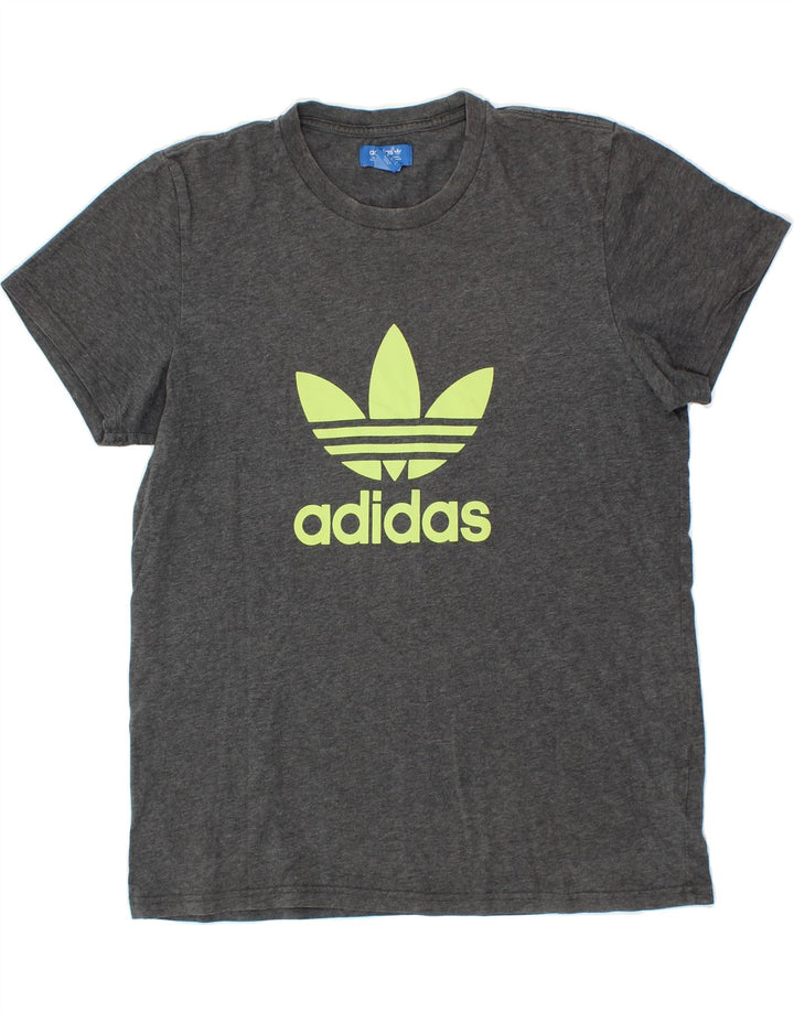 ADIDAS Mens Graphic T-Shirt Top Large Grey Cotton Vintage Adidas and Second-Hand Adidas from Messina Hembry 