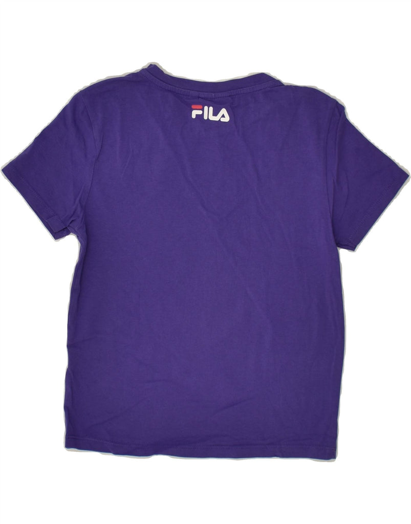 FILA Girls Graphic T-Shirt Top 6-7 Years XS Purple | Vintage Fila | Thrift | Second-Hand Fila | Used Clothing | Messina Hembry 