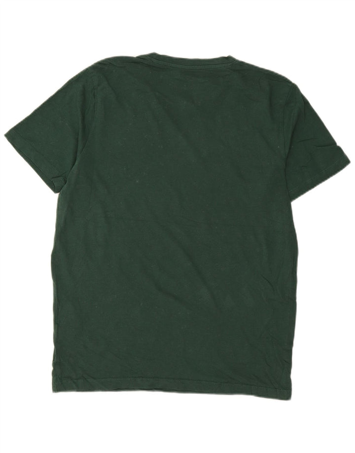 Jack & Jones Mens Graphic T-Shirt Top Small Green Cotton