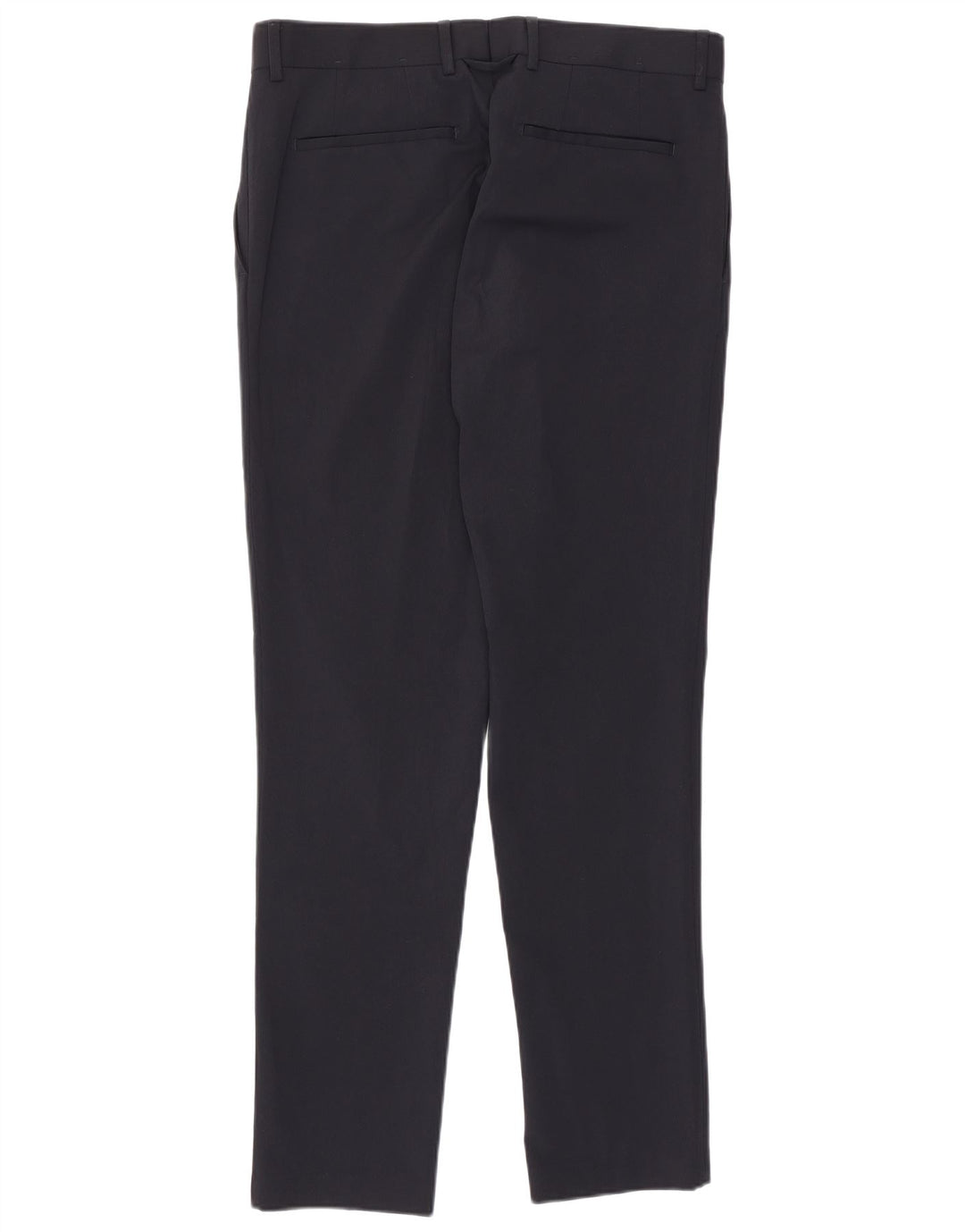 Zara Mens Slim Casual Trousers EU 40 Medium W31 L30 Navy Blue Polyester