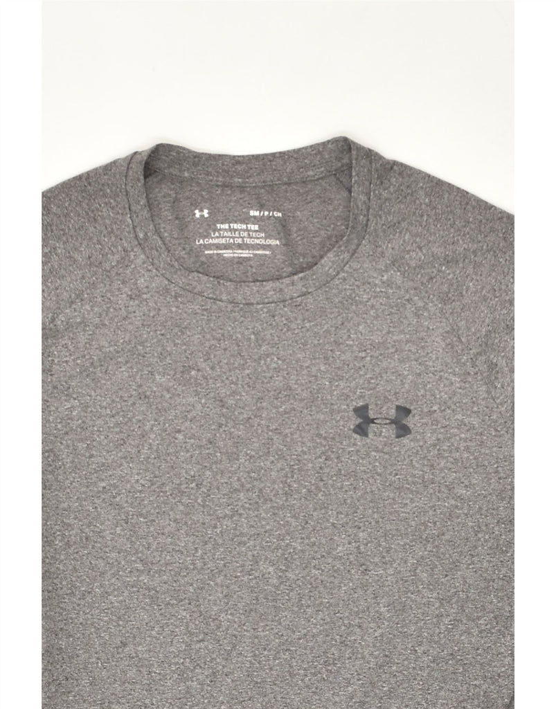 UNDER ARMOUR Mens T-Shirt Top Small Grey Polyester | Vintage Under Armour | Thrift | Second-Hand Under Armour | Used Clothing | Messina Hembry 